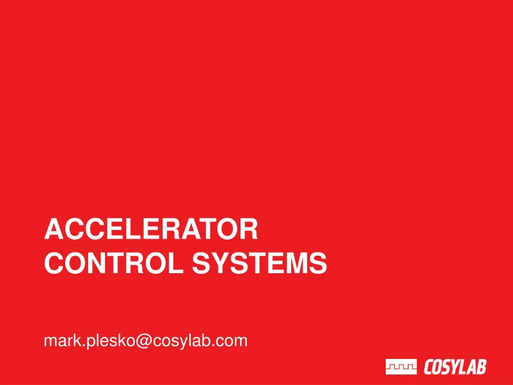 accelerator control systems