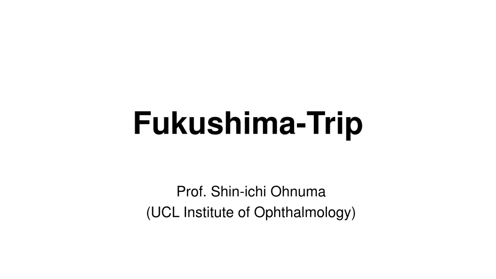 fukushima trip