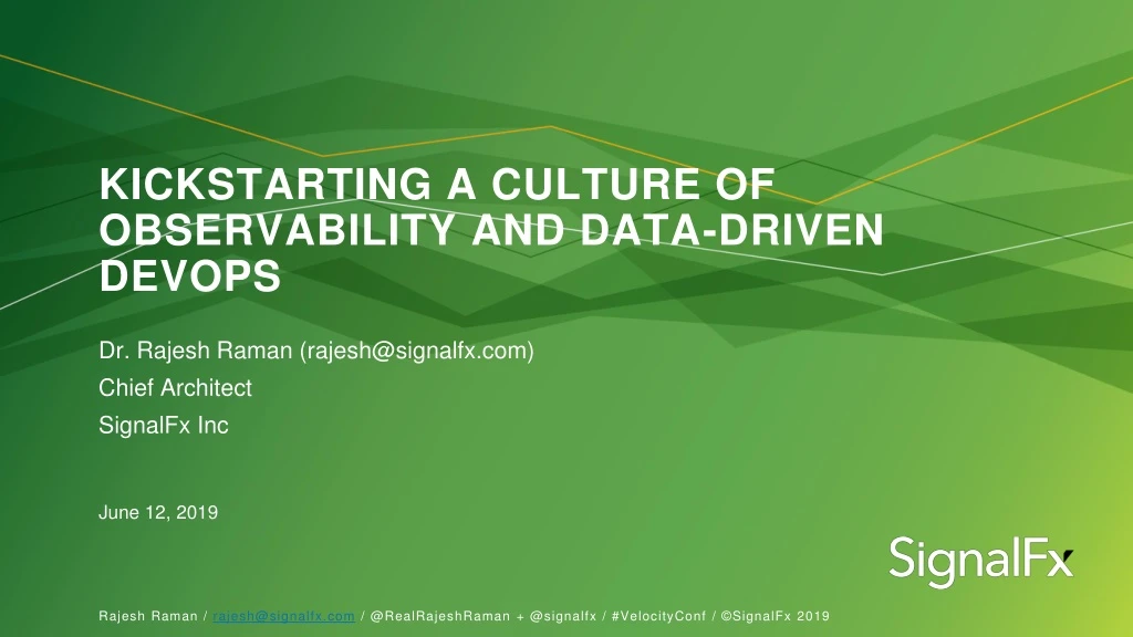 kickstarting a culture of observability and data driven devops