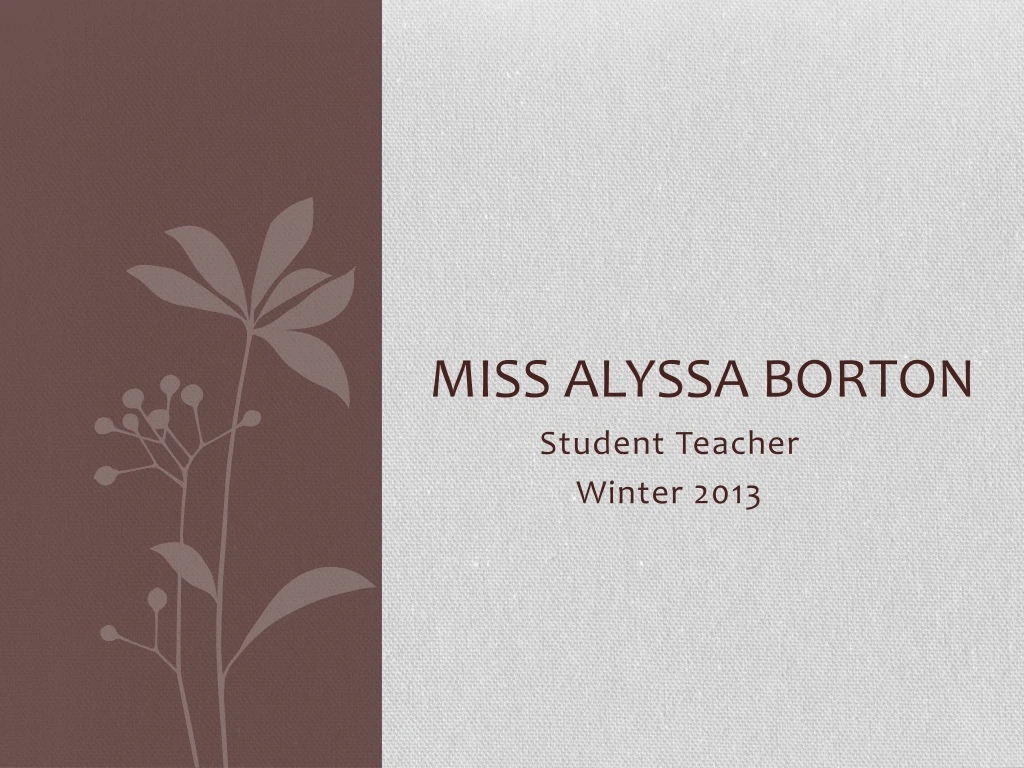 miss alyssa borton