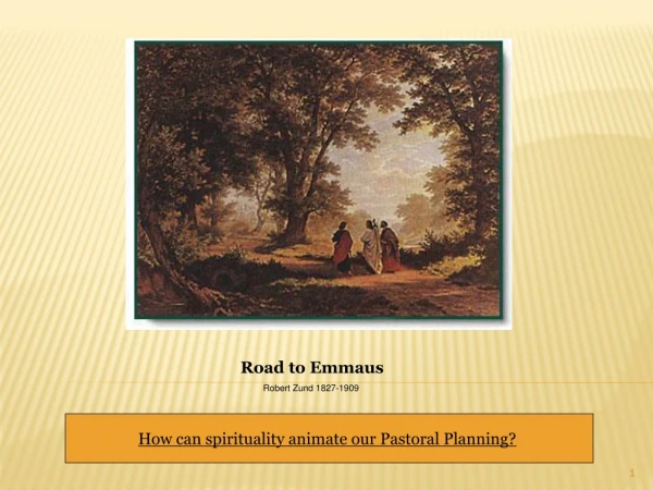 Road to Emmaus Robert Zund 1827-1909