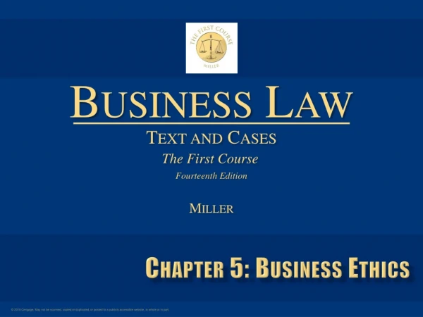 Chapter 5: Business Ethics