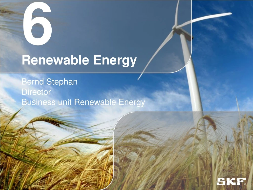 6 renewable energy