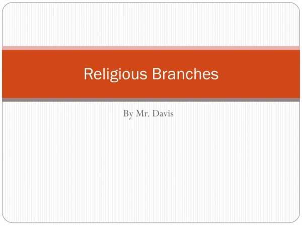 Religious Branches