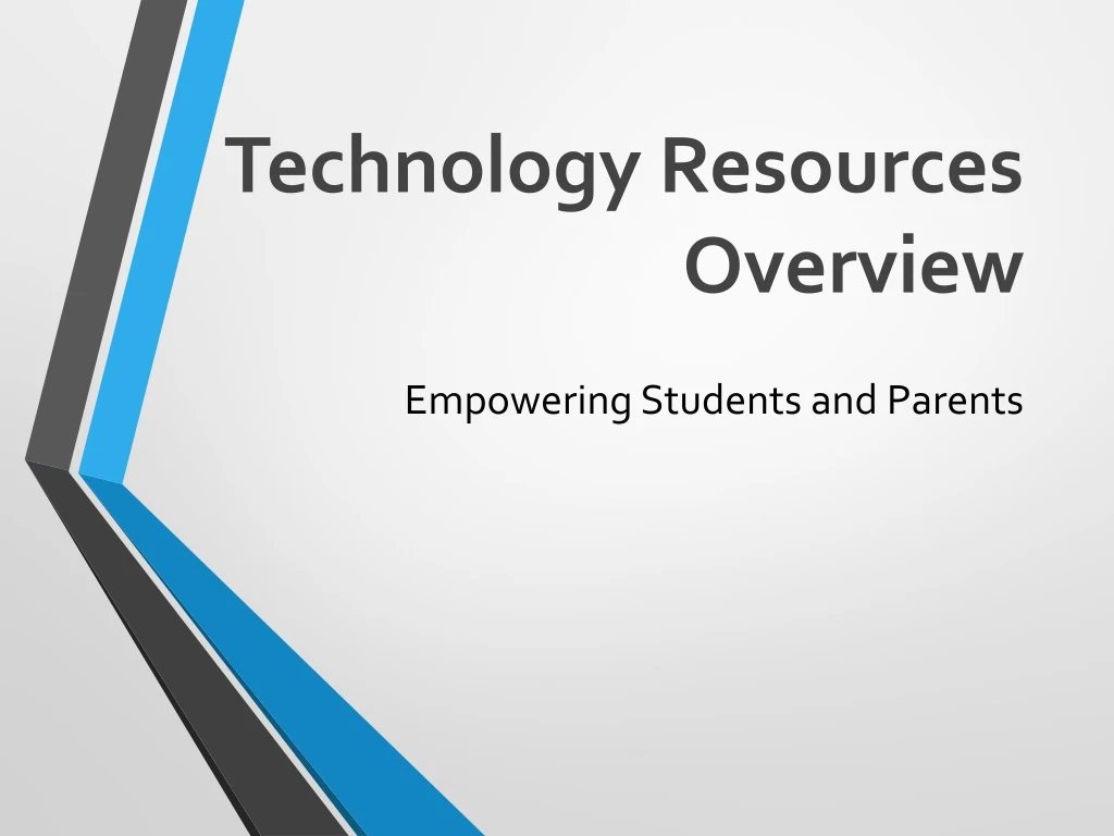 technology resources overview