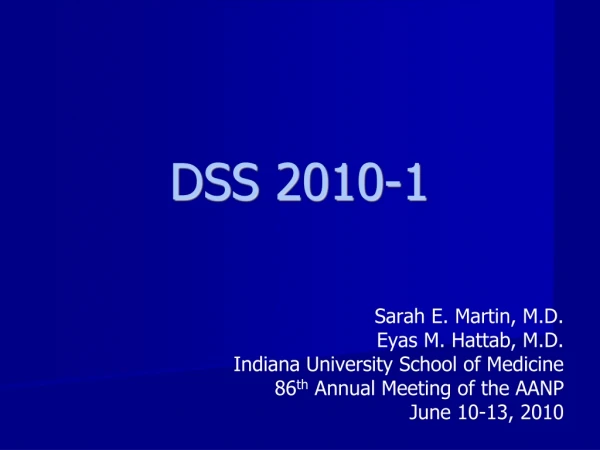 DSS 2010-1