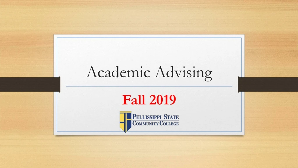 academic advising