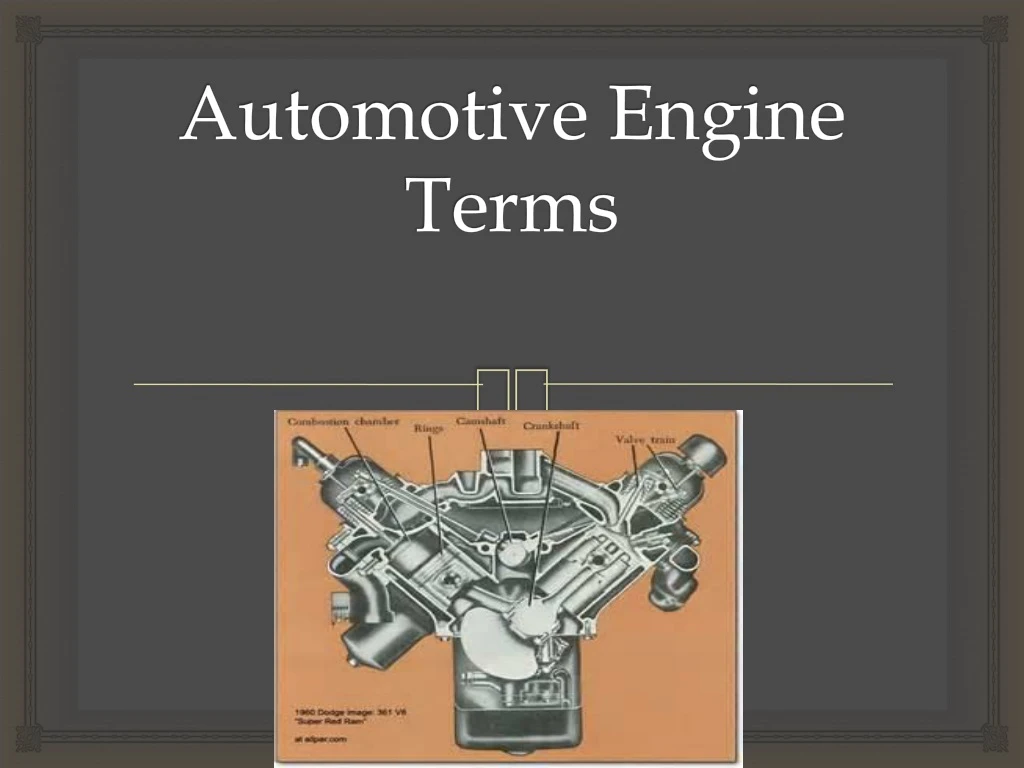 automotive engine terms