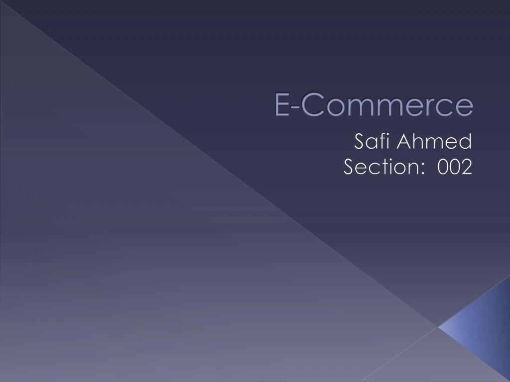 e commerce