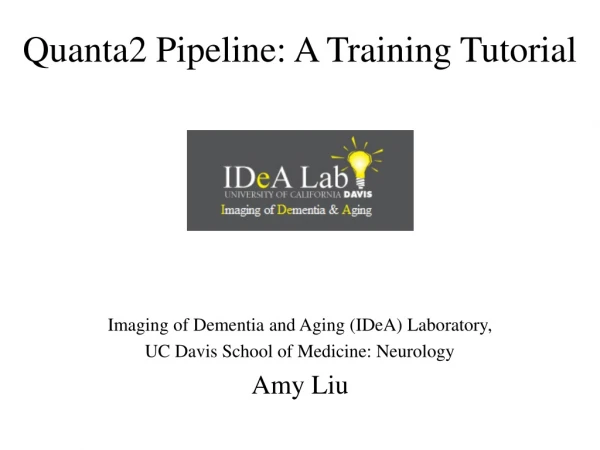 Q uanta2 Pipeline: A Training Tutorial