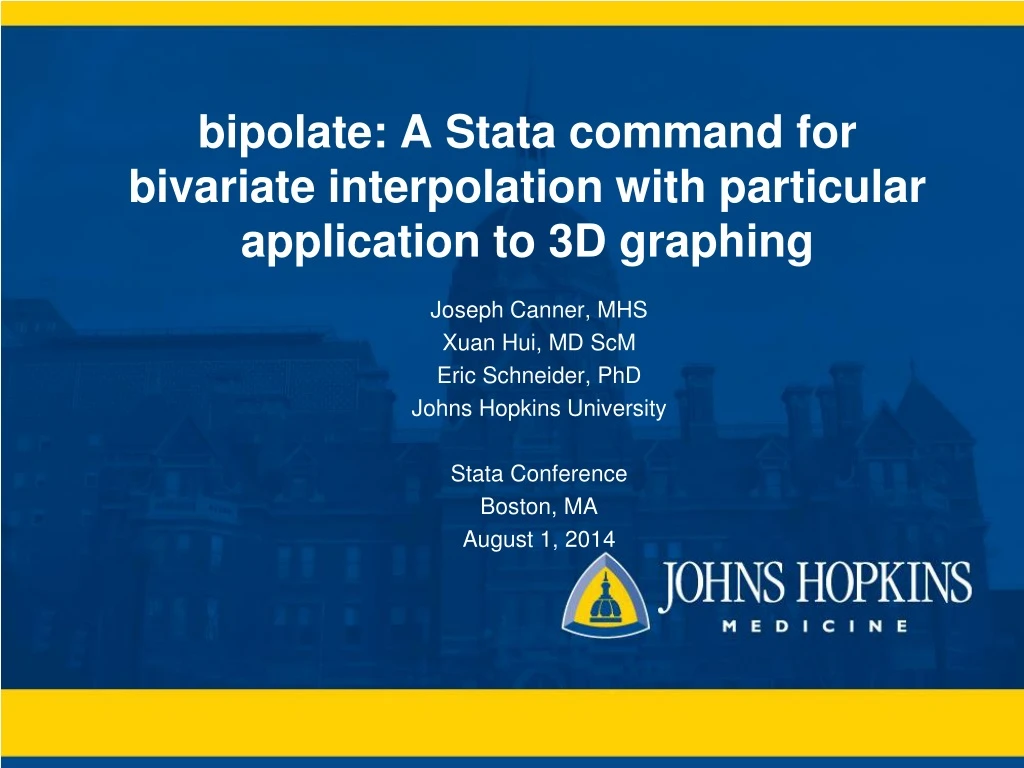 bipolate a stata command for bivariate interpolation with particular application to 3d graphing