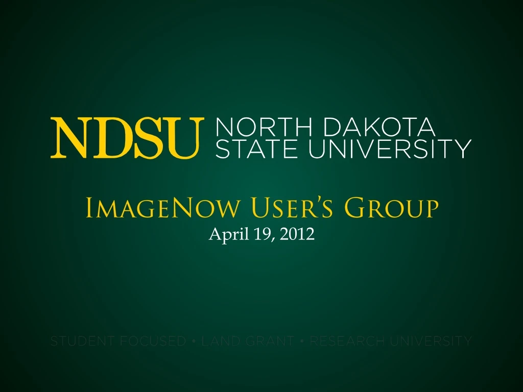 imagenow user s group april 19 2012
