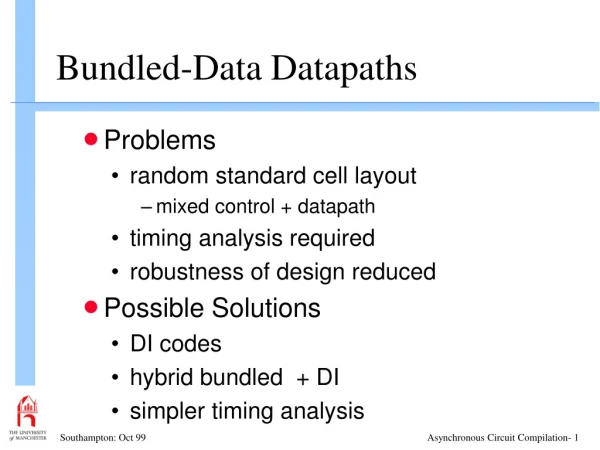 Bundled-Data Datapaths