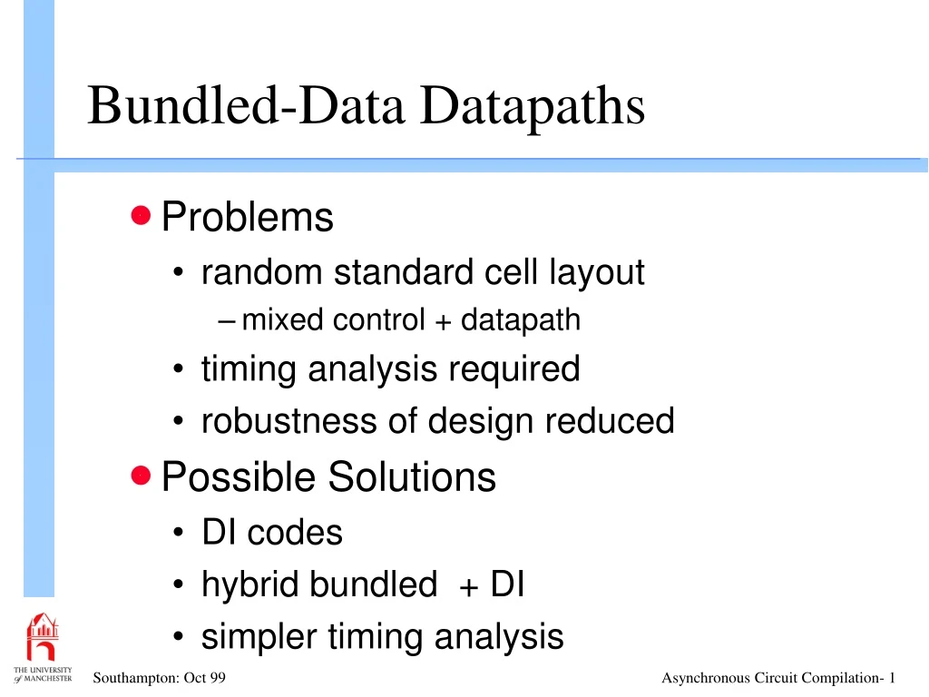 bundled data datapaths