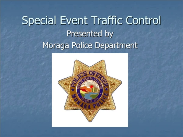 Special Event Traffic Control