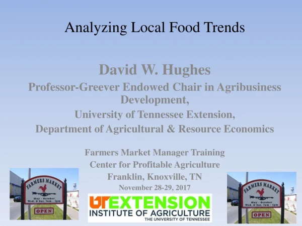 Analyzing Local Food Trends