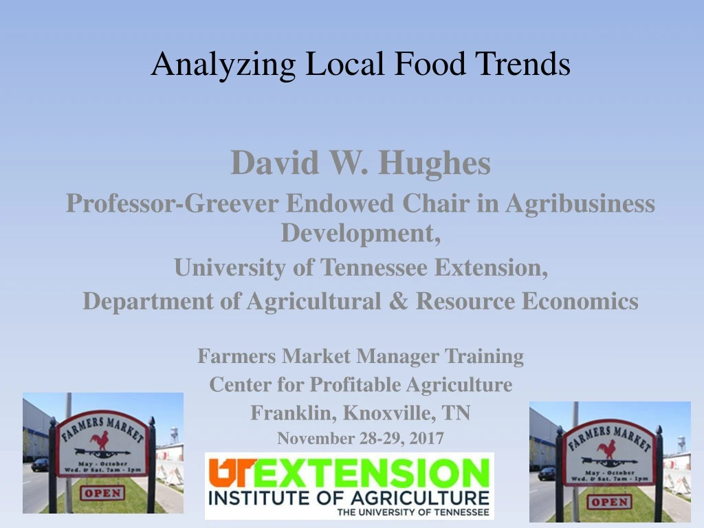 analyzing local food trends