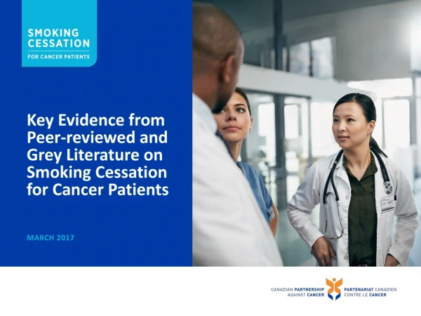 Key Evidence from Peer-reviewed and Grey Literature on Smoking Cessation for Cancer Patients