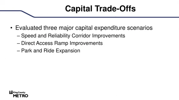 Capital Trade-Offs