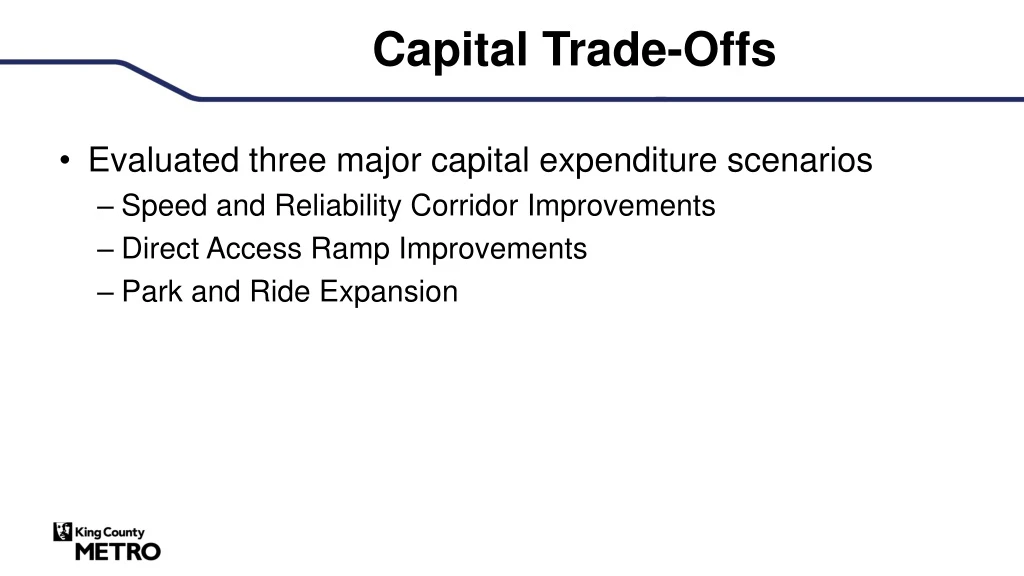capital trade offs