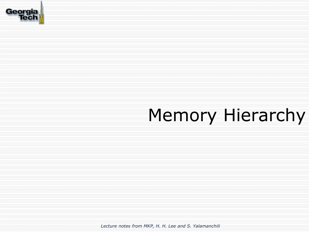 memory hierarchy