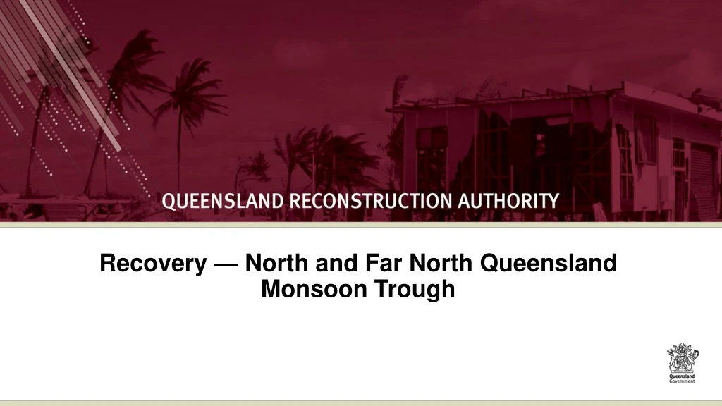 recovery north and far north queensland monsoon trough