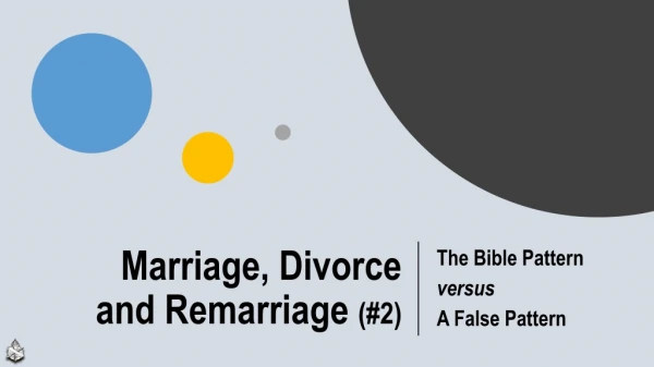 Marriage, Divorce and Remarriage (#2)