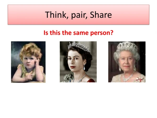 Think, pair, Share