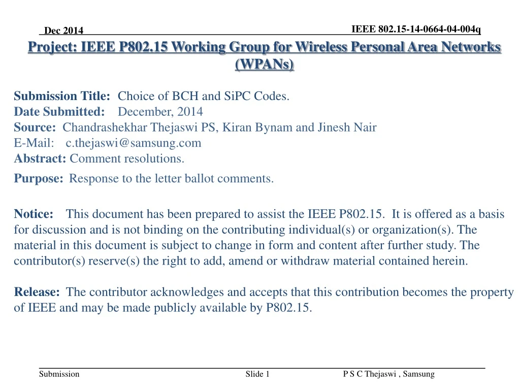 project ieee p802 15 working group for wireless