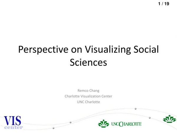 Perspective on Visualizing Social Sciences