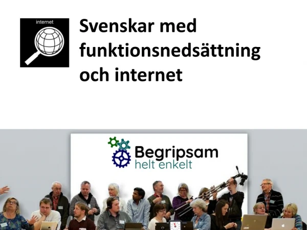 Svenskar med funktionsnedsättning och internet