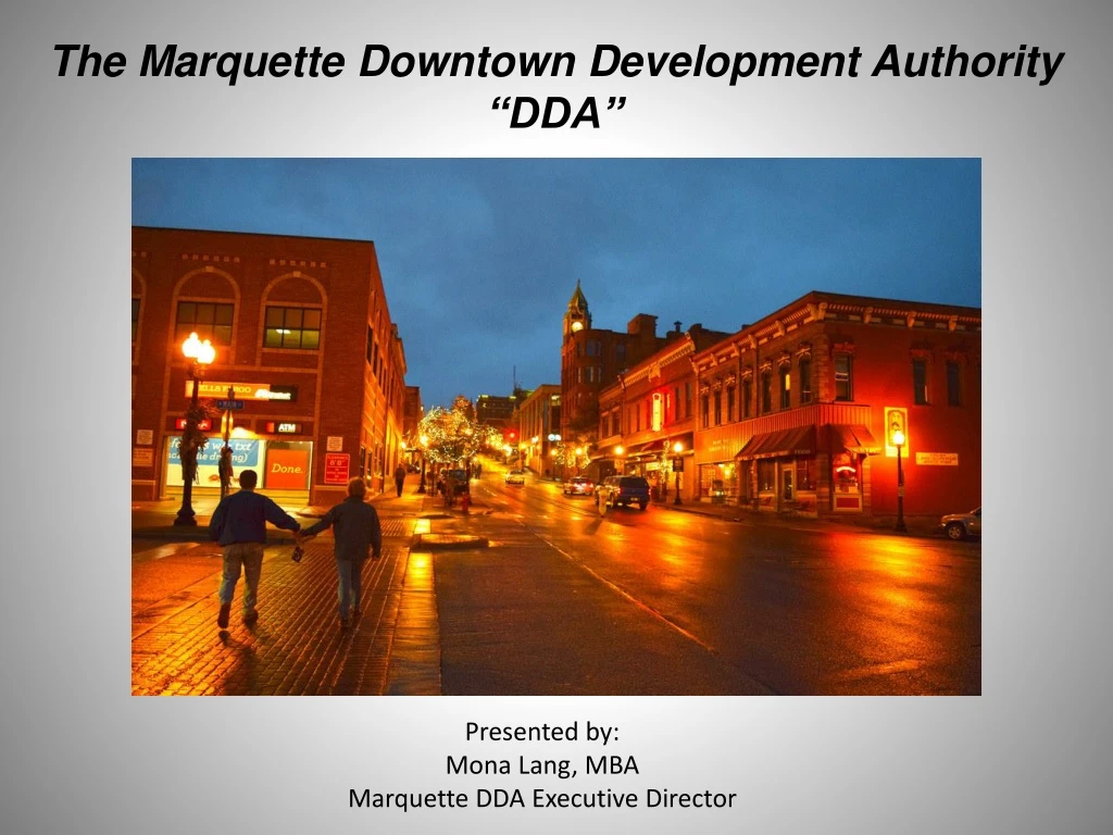 the marquette downtown development authority dda