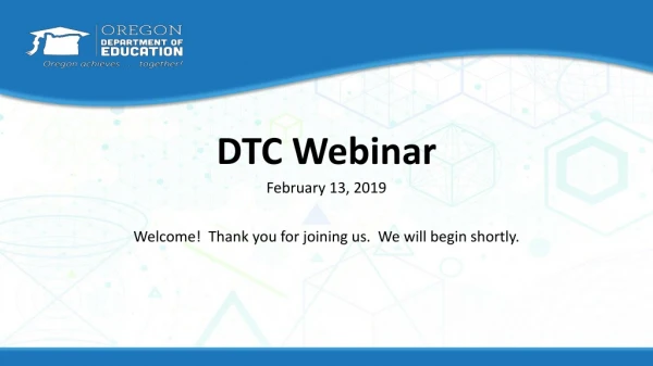 DTC Webinar