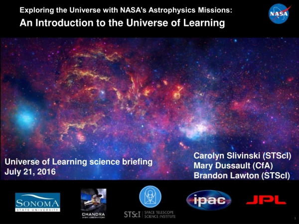 An Introduction to the Universe of Learning