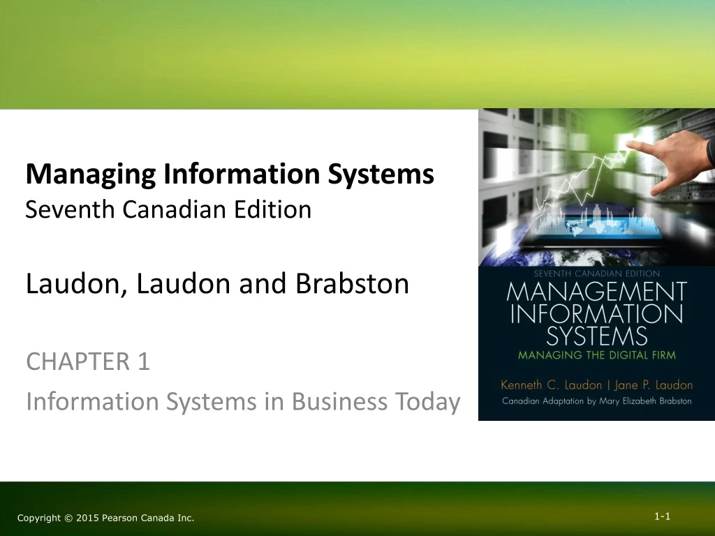 chapter 1 information systems in business today