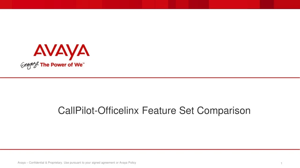 callpilot officelinx feature set comparison