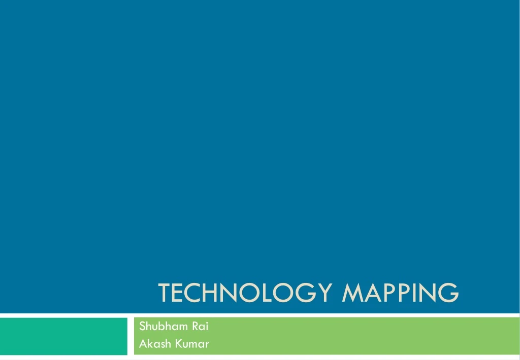 technology mapping