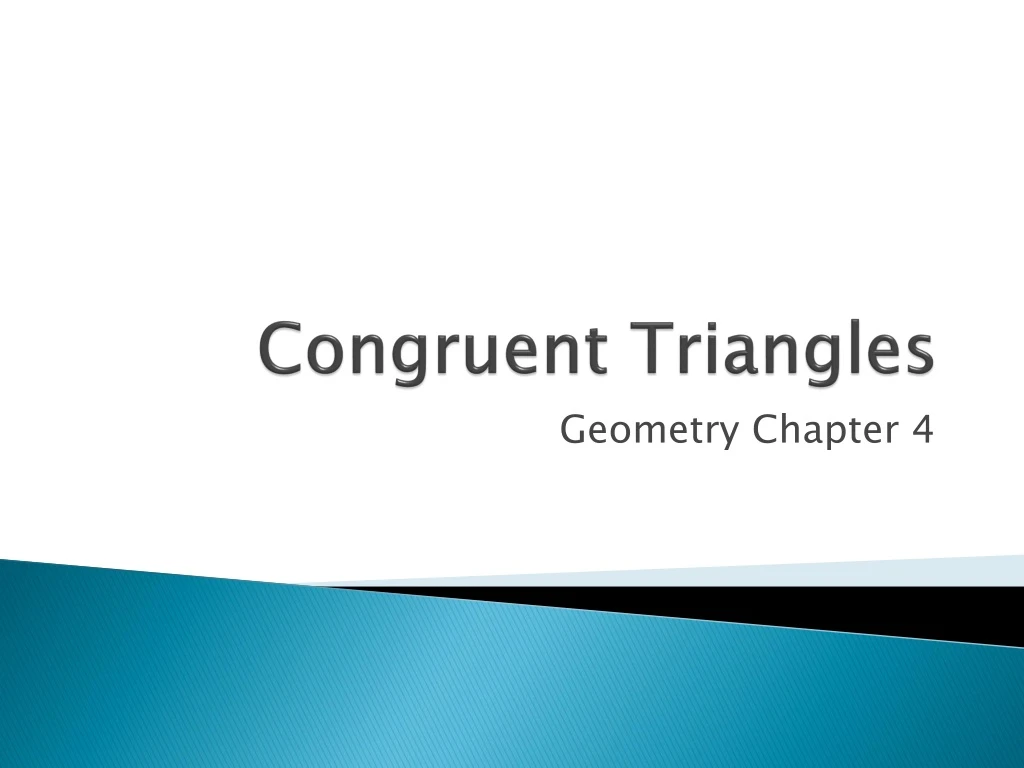 congruent triangles