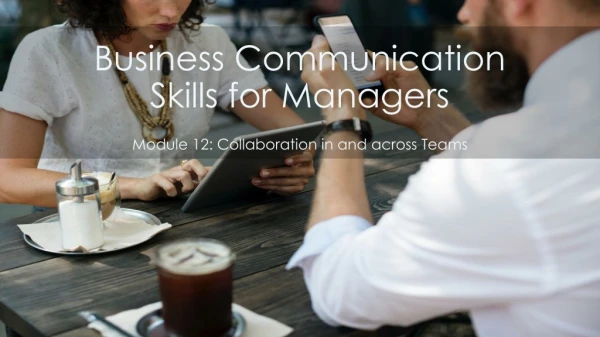 Business Communication Skills for Managers
