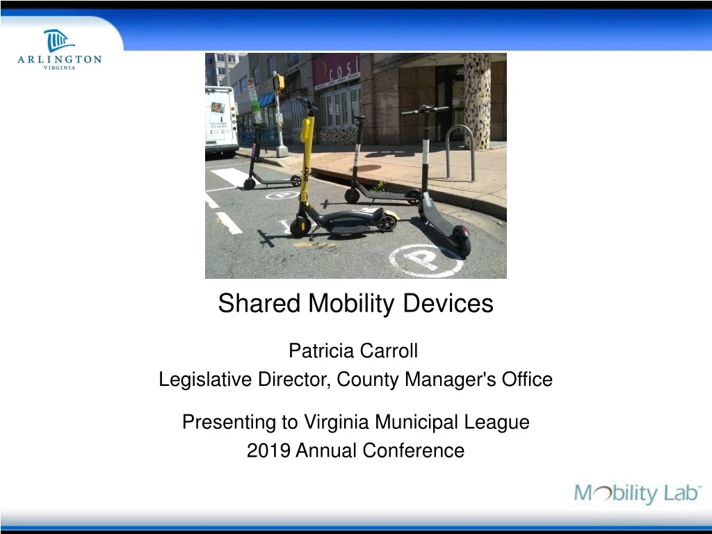 shared mobility devices