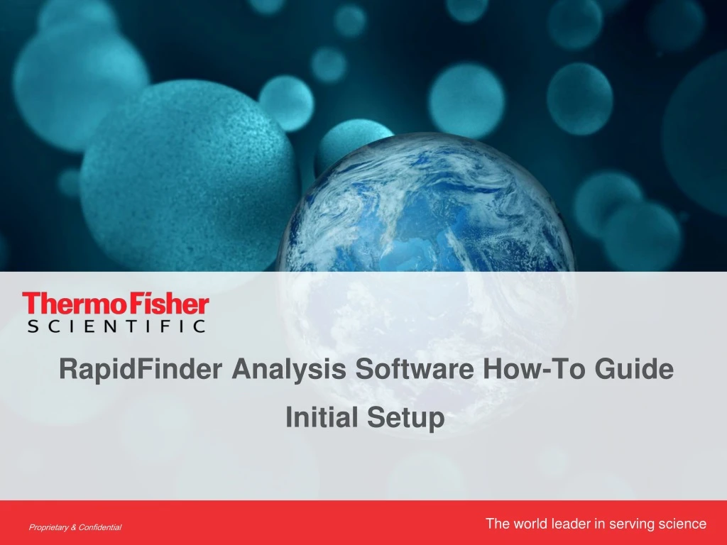 rapidfinder analysis software how to guide