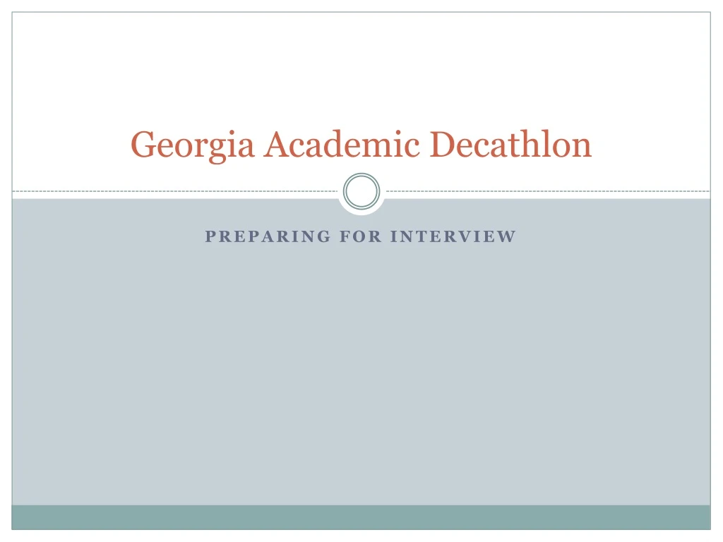 georgia academic decathlon