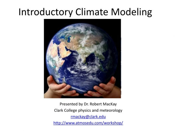 Introductory Climate Modeling