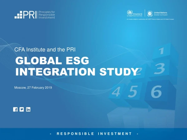 GLOBAL ESG INTEGRATION STUDY