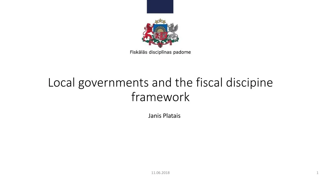 local governments and the fiscal discipine framework