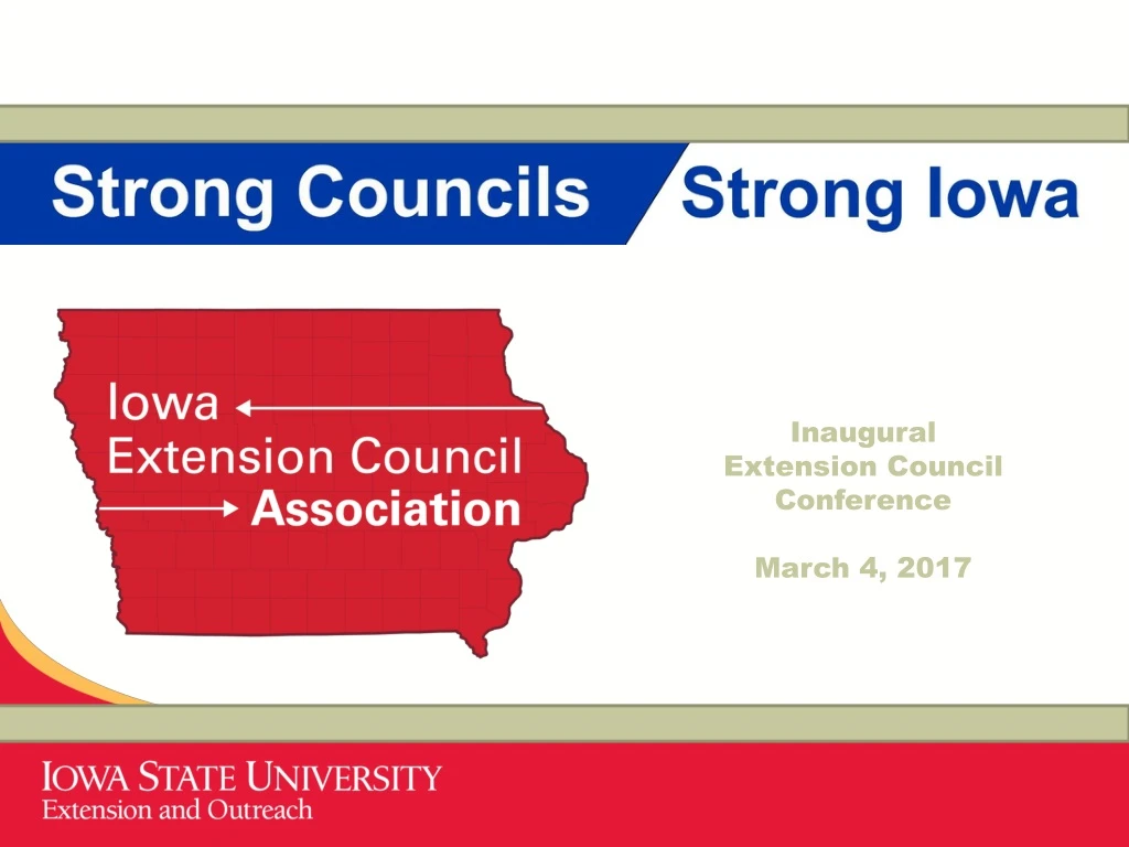 inaugural extension council conference march