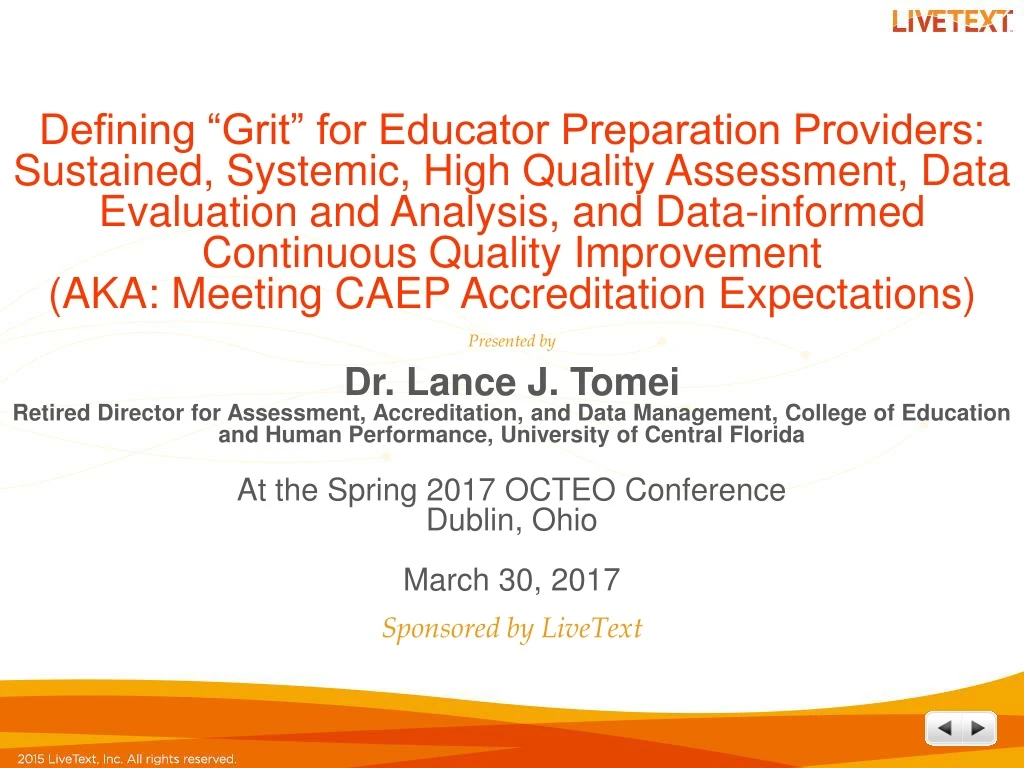 defining grit for educator preparation providers