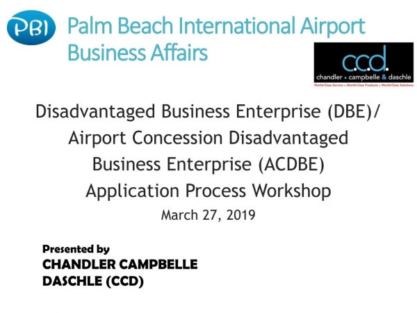 Palm Beach International Airport Business Affairs