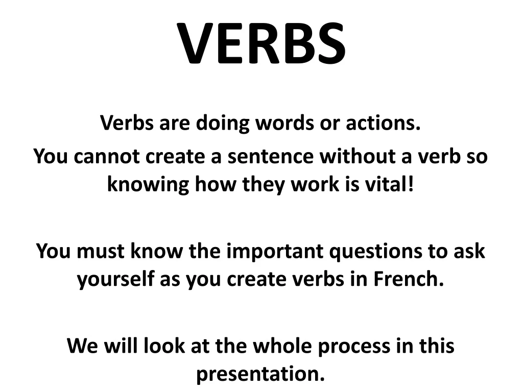 verbs