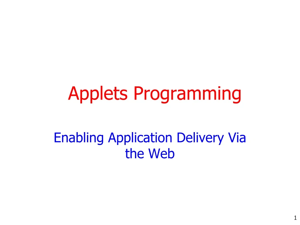enabling application delivery via the web